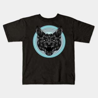 Evil black cat Kids T-Shirt